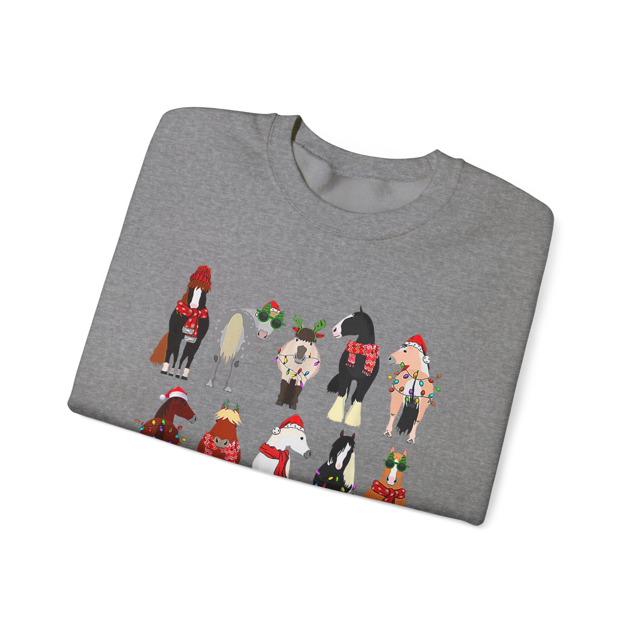 Christmas Horses - Crewneck Sweatshirt