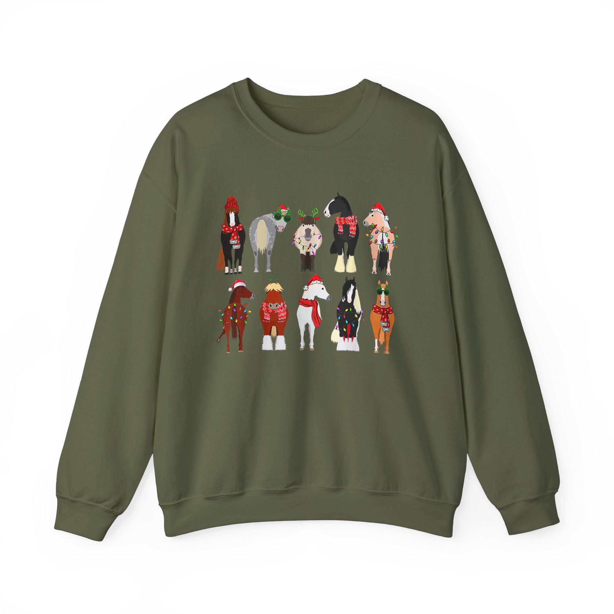 Christmas Horses - Crewneck Sweatshirt