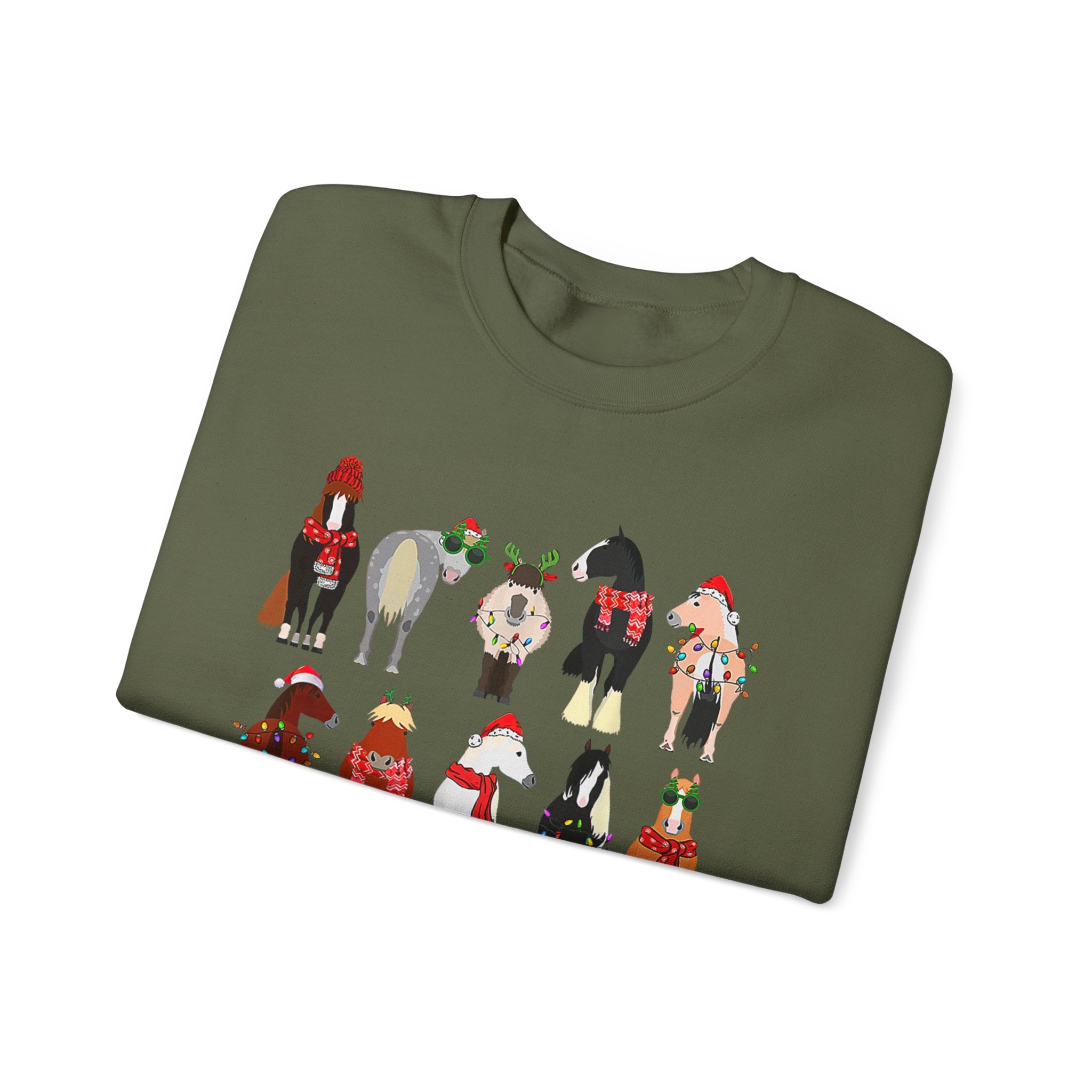 Christmas Horses - Crewneck Sweatshirt
