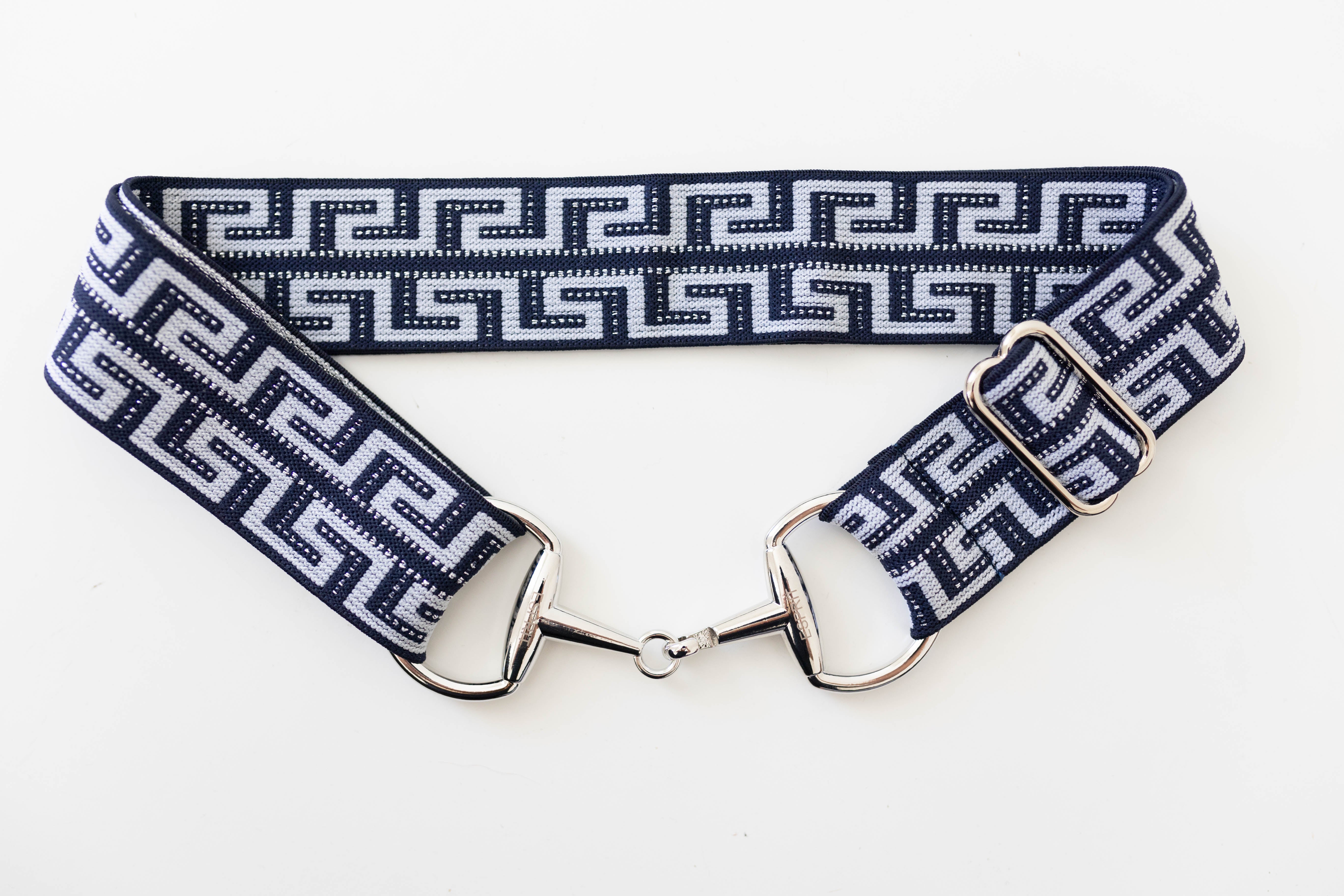Snaffle Belt - Sparkle Navy Geo