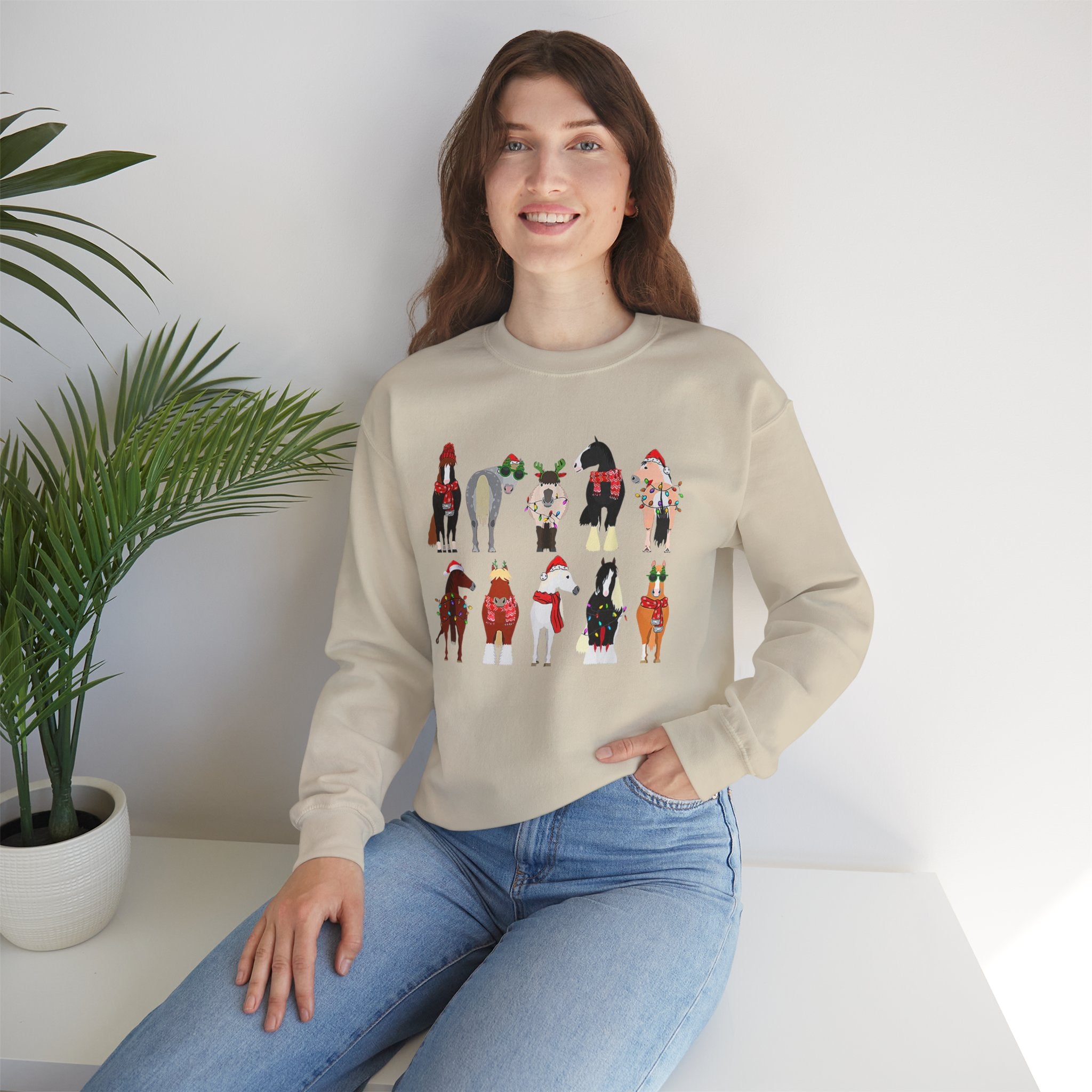 Christmas Horses - Crewneck Sweatshirt