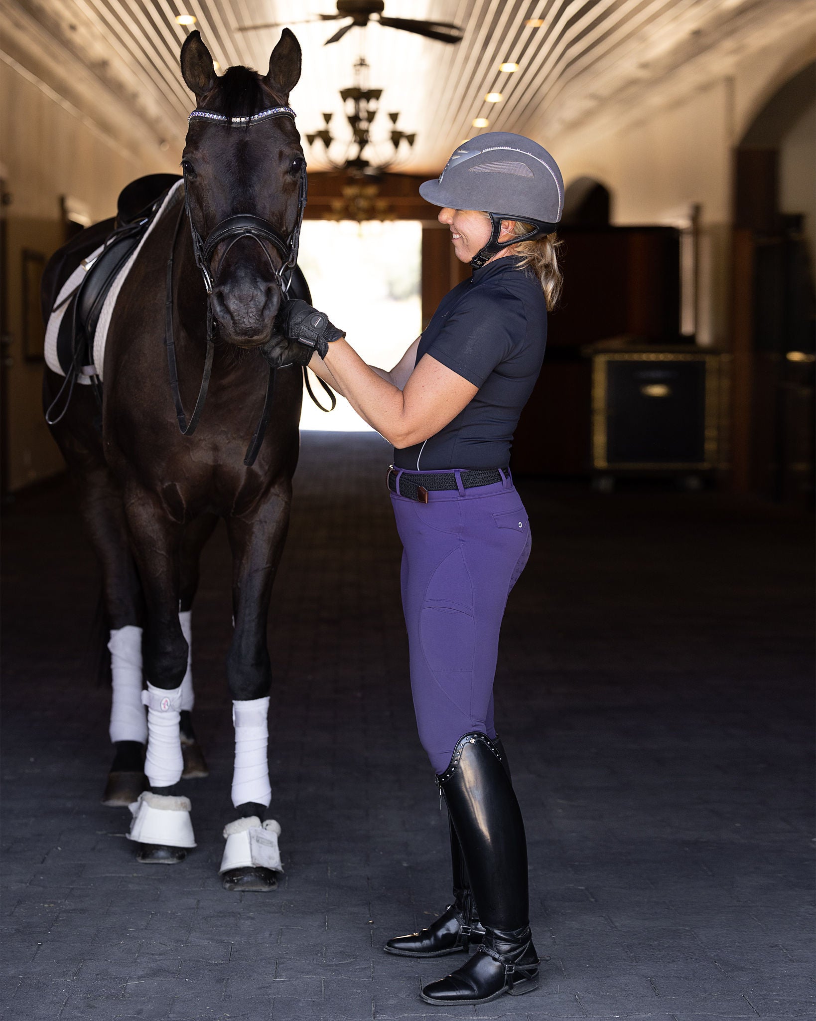 Classic Riding Tight - Eggplant