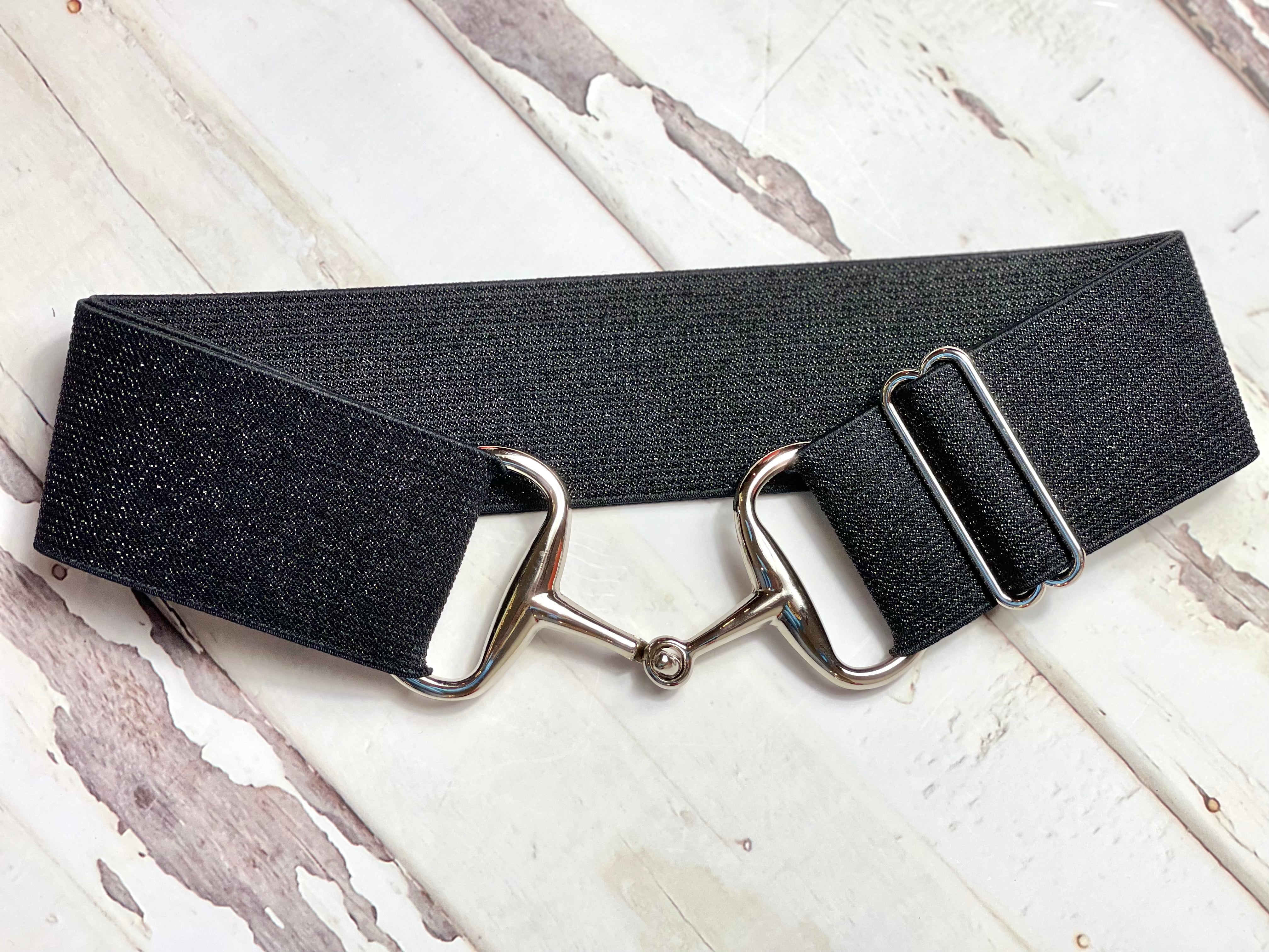 Snaffle Belt - Sparkle Black