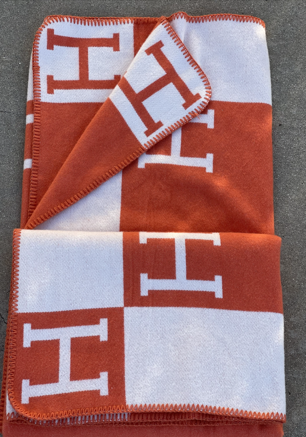 Wool Blanket - Orange