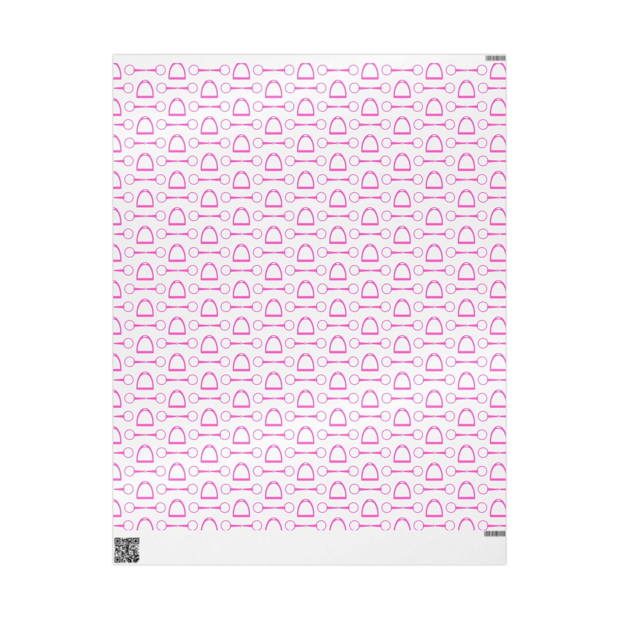 Snaffle Wrapping Paper (Pink)