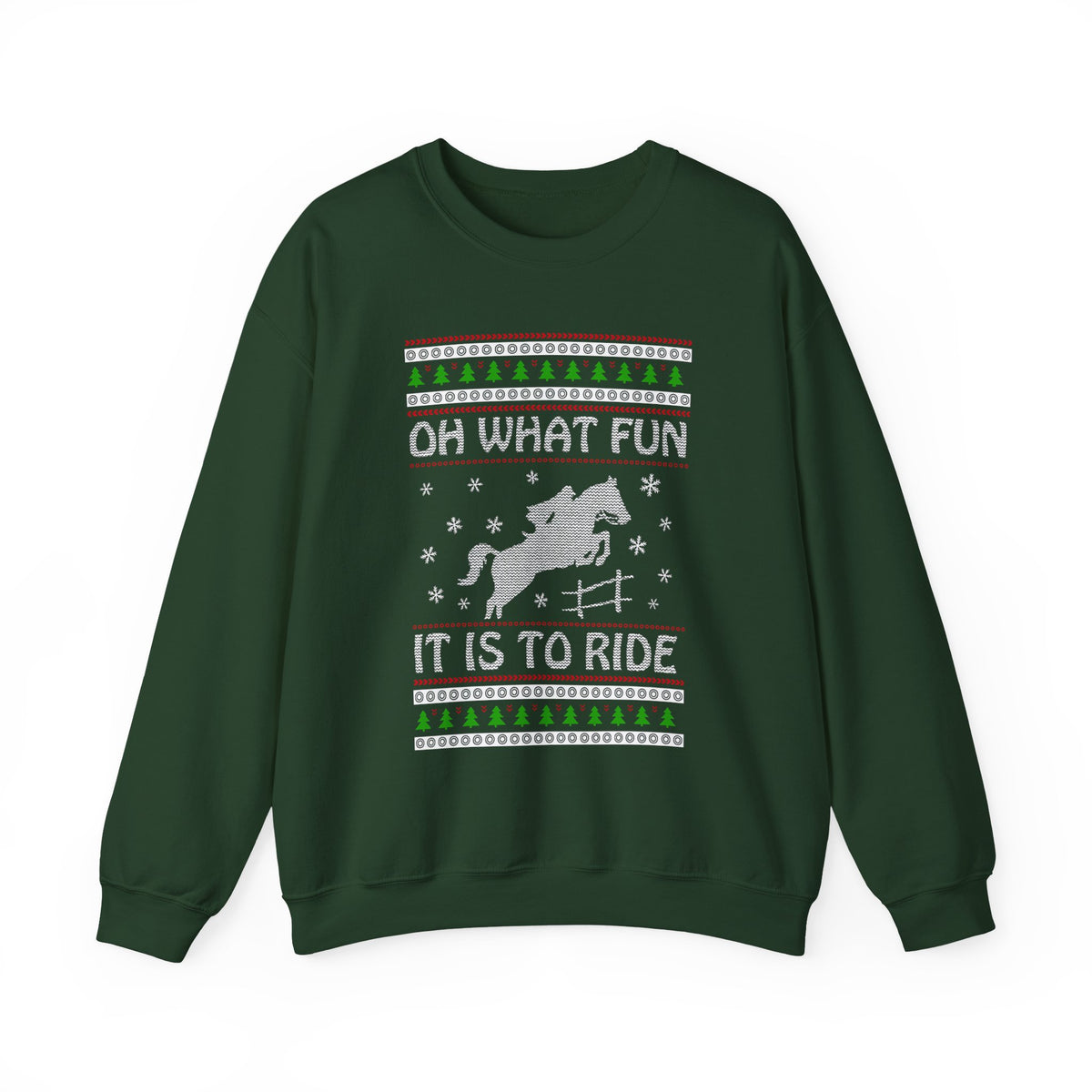 Oh What Fun It Is To Ride - Christmas Crewneck Sweatshirt