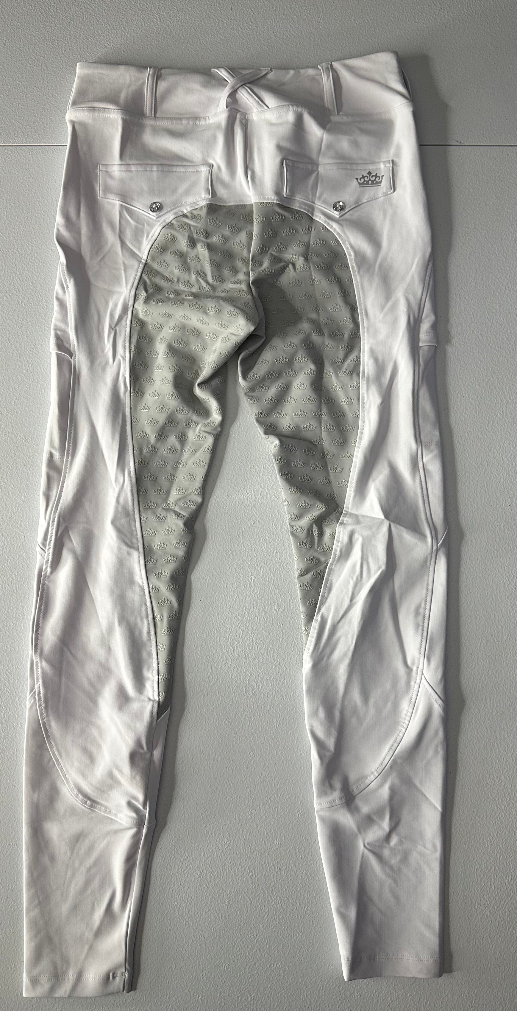 (46) Classic White, Grey Seat, Full Seat, MEDIUM