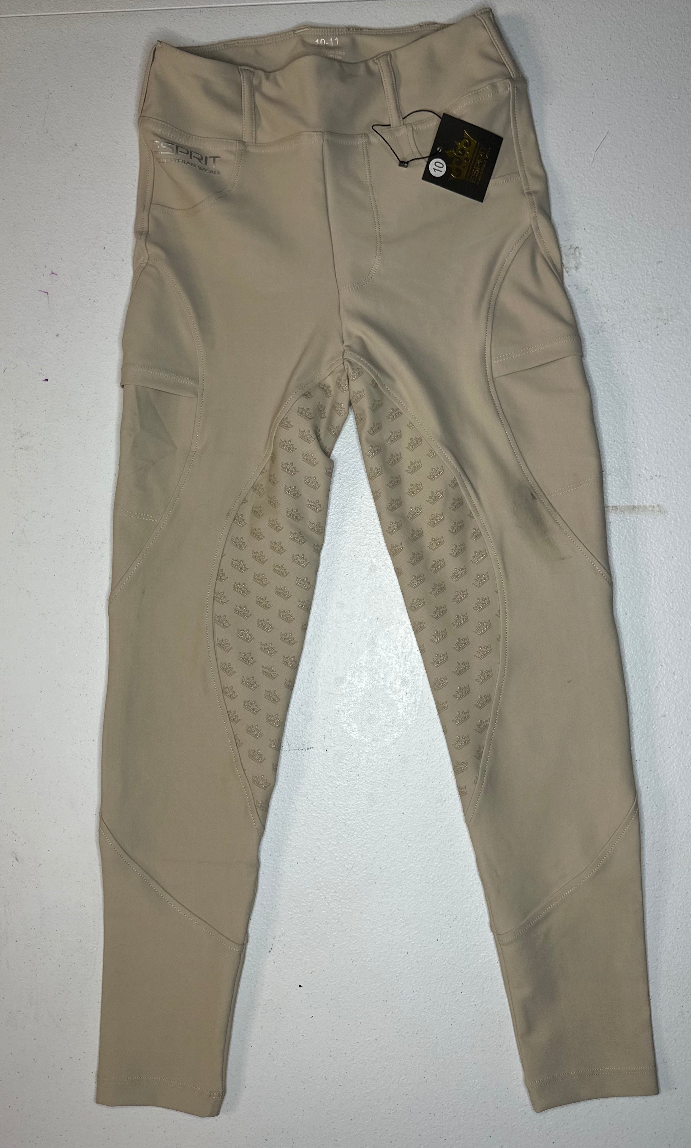 (4) Kids Tan tight, Size 10-11