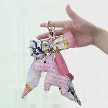 Load and play video in Gallery viewer, Sparkle Pony Key Chain - Pink
