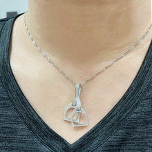 Load image into Gallery viewer, 925 Sterling Silver Stirrup Necklace
