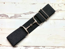 Load image into Gallery viewer, Snaffle Belt - Sparkle Black
