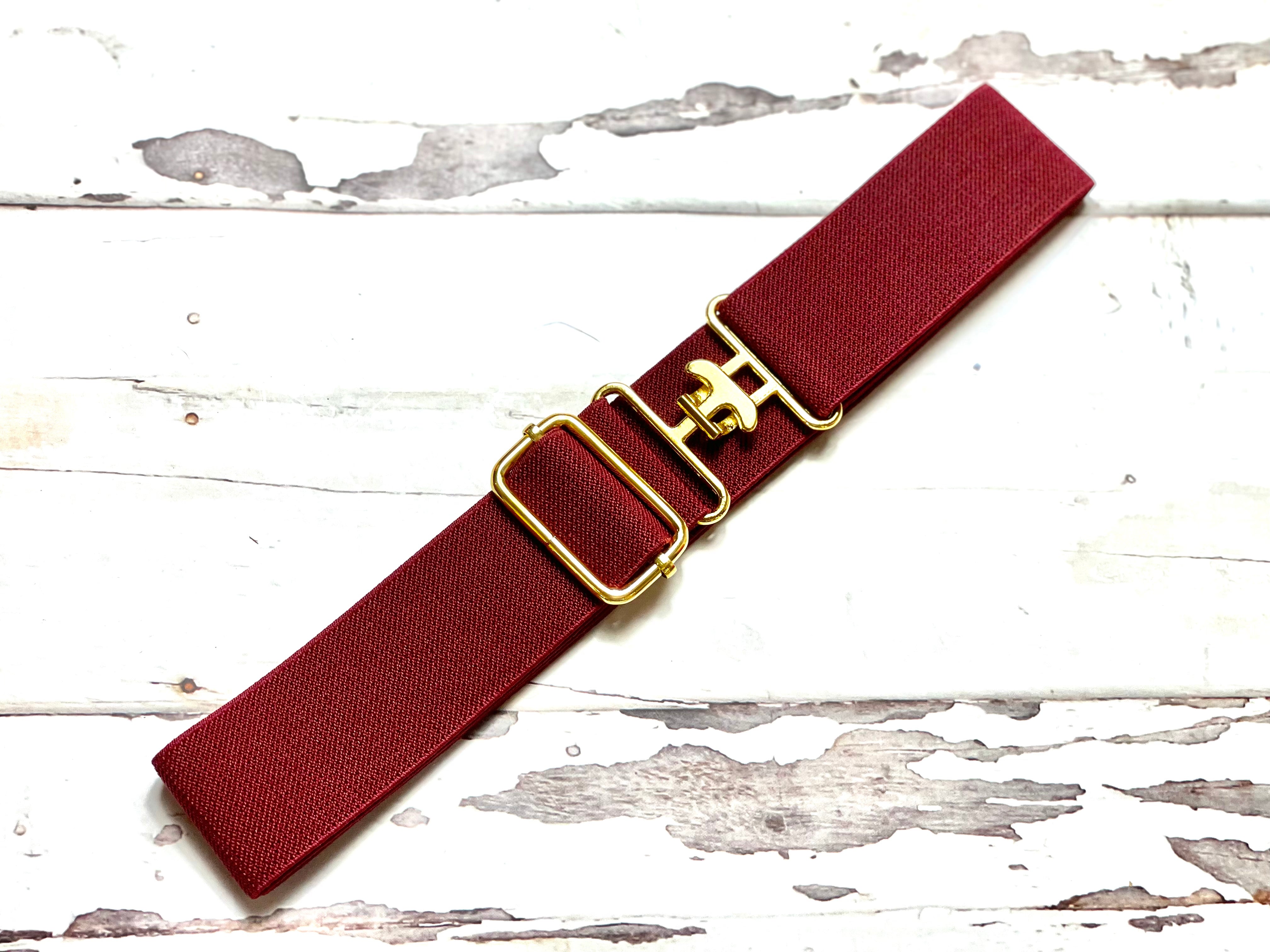 Surcingle Belt - Burgundy