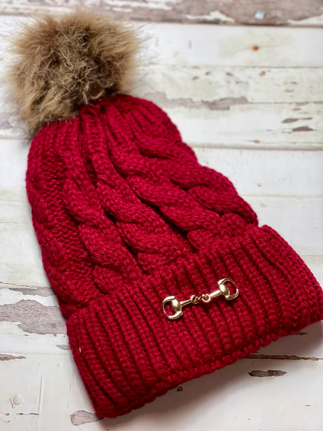 Snaffle Beanie - Red