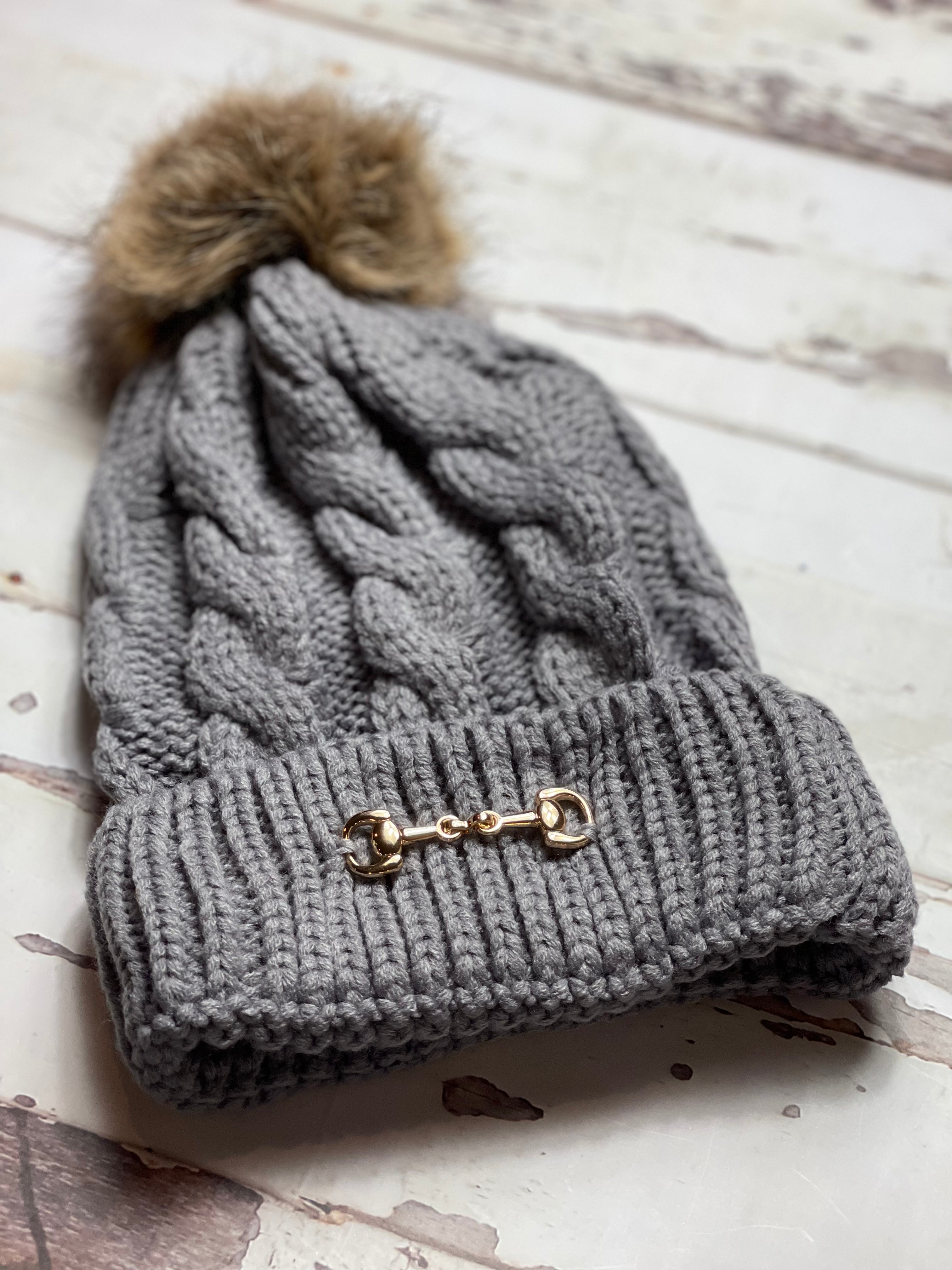 Snaffle Beanie - Grey