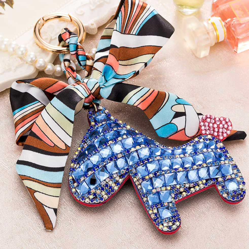 Sparkle Pony Key Chain - Blue