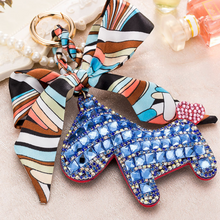 Load image into Gallery viewer, Sparkle Pony Key Chain - Blue
