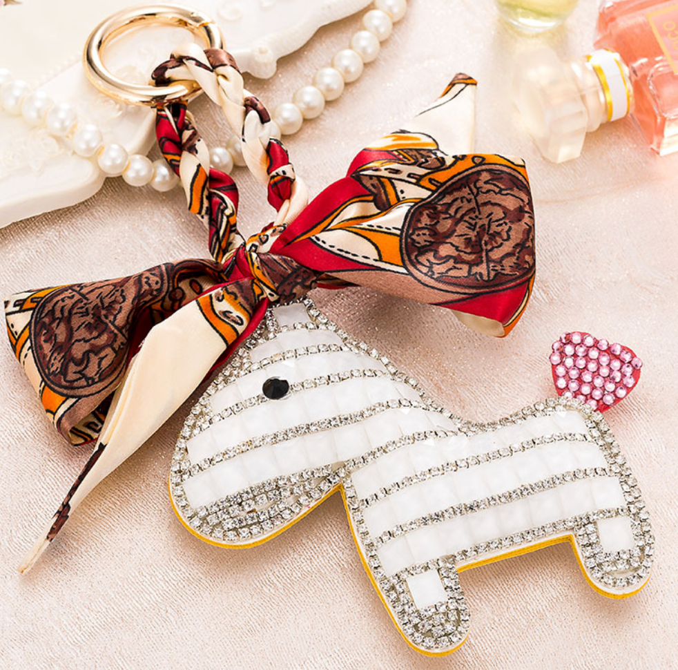 Sparkle Pony Key Chain - White