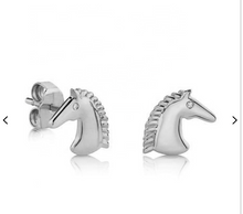 Load image into Gallery viewer, Sterling Silver Horse Head Earrings
