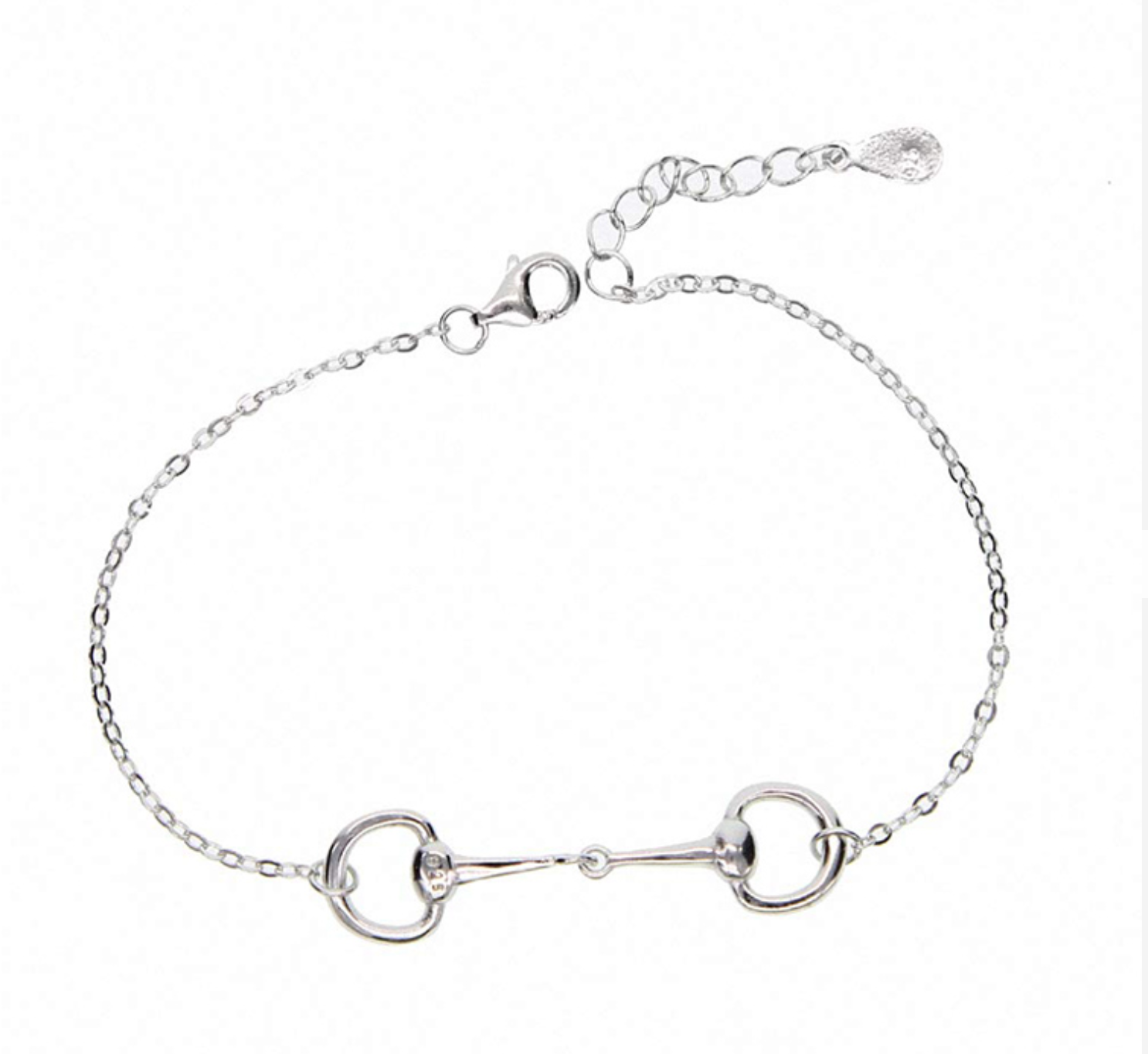 Platinum Snaffle Bracelet