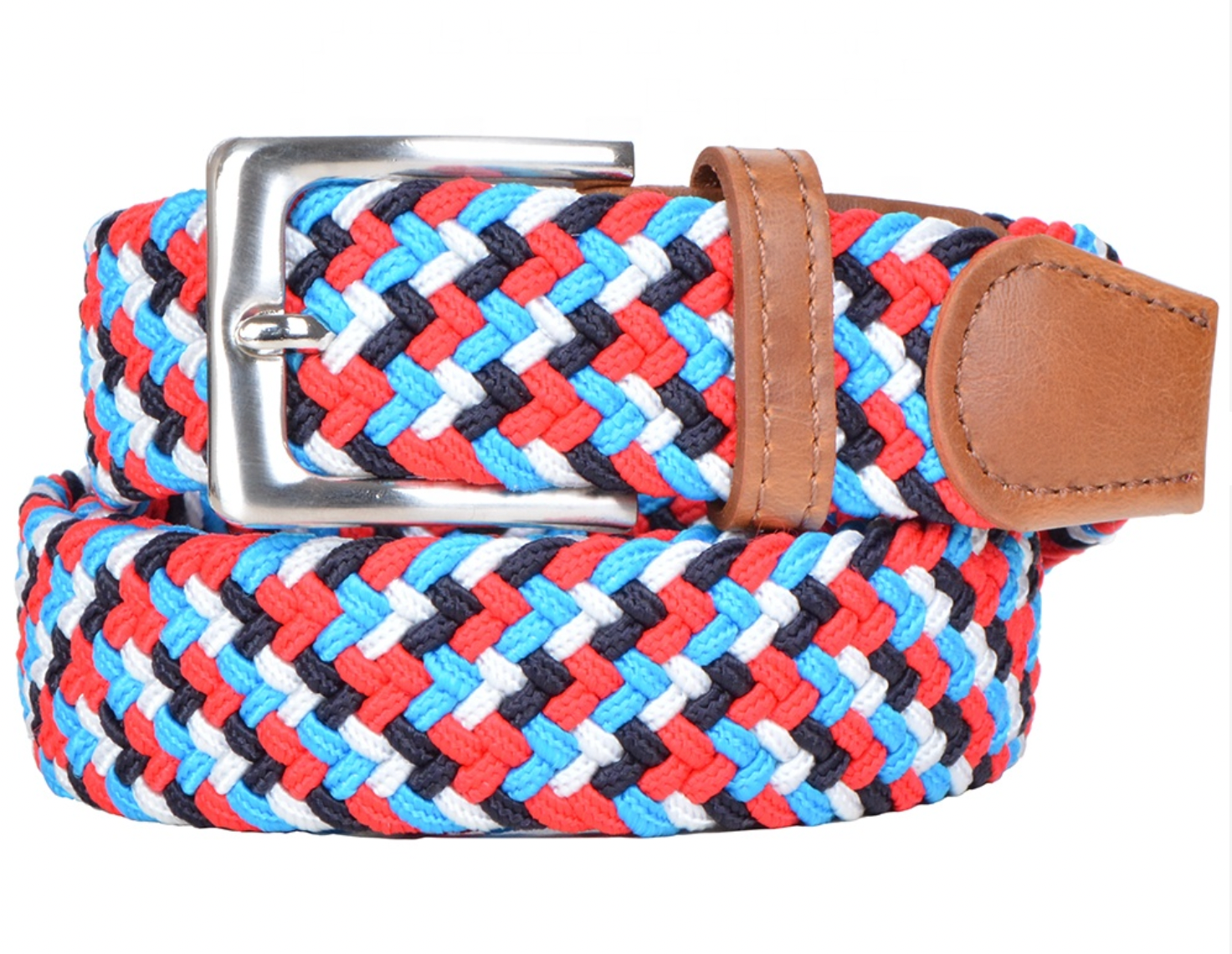 Woven Belt - Red/Blue Multi